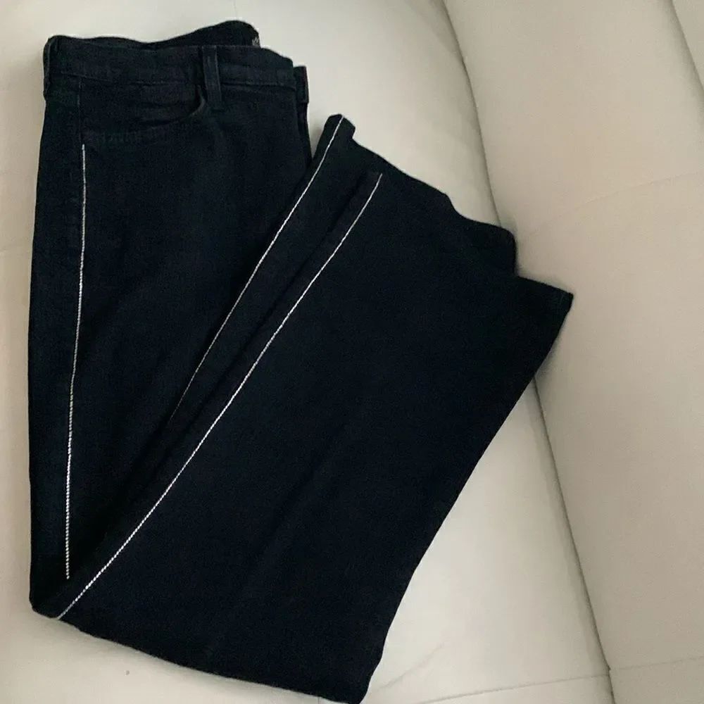 NYDJeans Women’s High Rise Black Boot Cut Stretch Denim Size 12